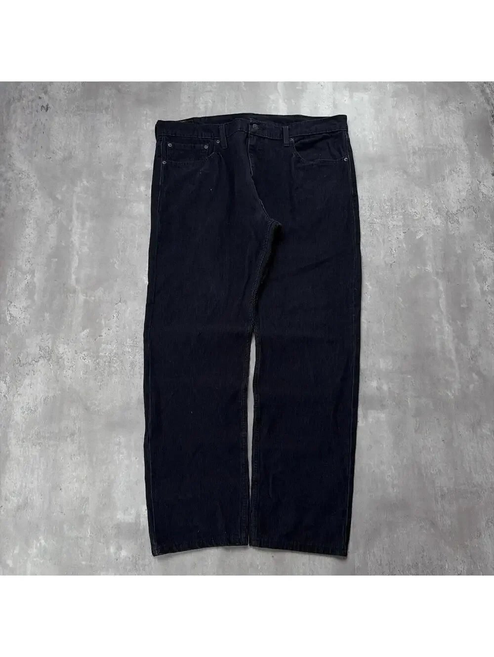Y2K Black Levi’s 502 Grunge Corduroy Straight Skater Pants